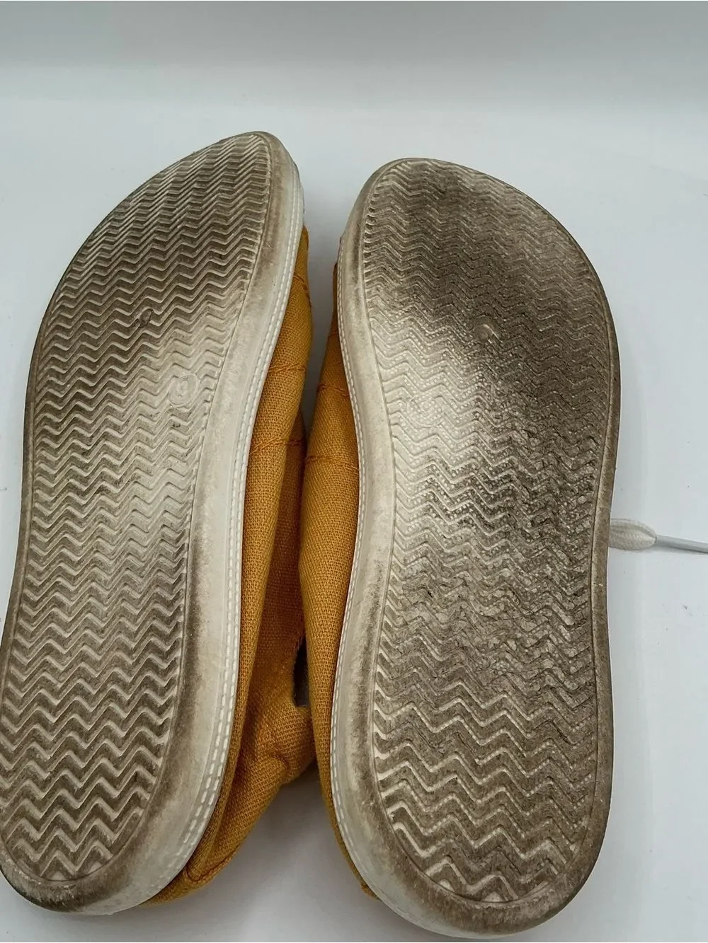 Weeboo Mustard Yellow Canvas slip on  Sneakers size 9 worn once